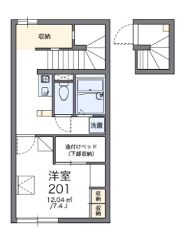 レオパレスデ セルフィートの間取り