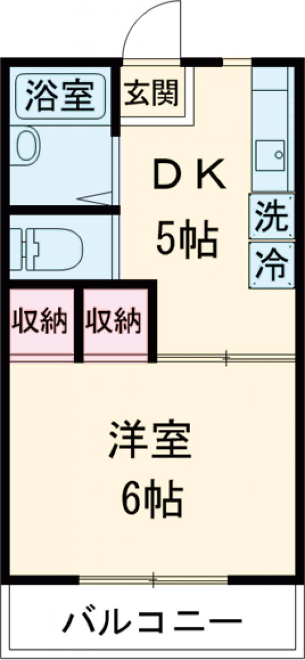 シシンハイツの間取り
