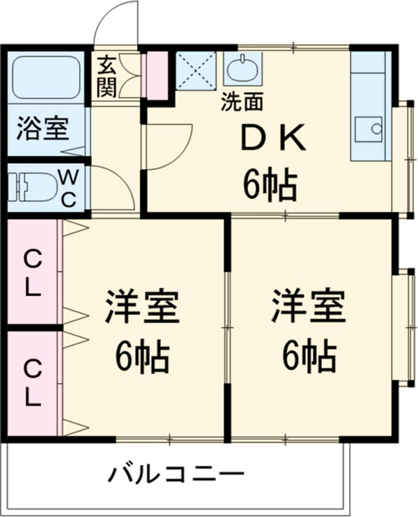 コーポ和の間取り
