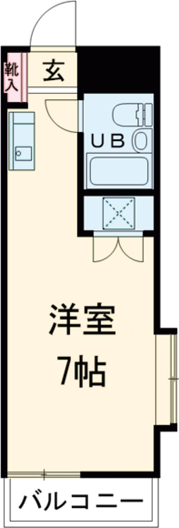 ハイツフローラ府中・110号室の間取り