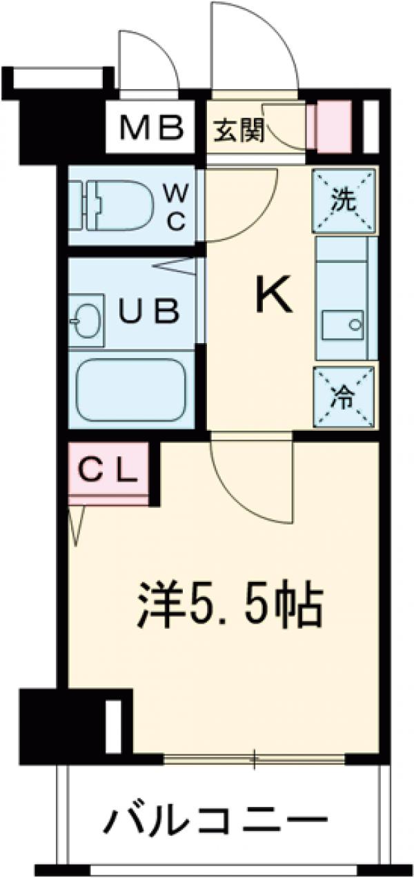 アプレシティ高円寺・203号室の間取り