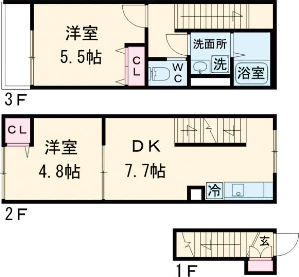 ミハス調布菊野台の間取り