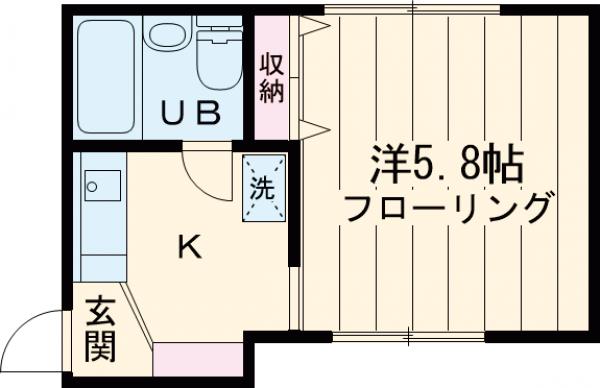 ピア国立の間取り