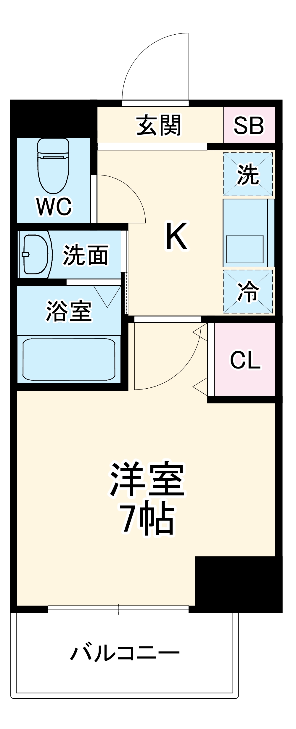 リアライズ代官町の間取り