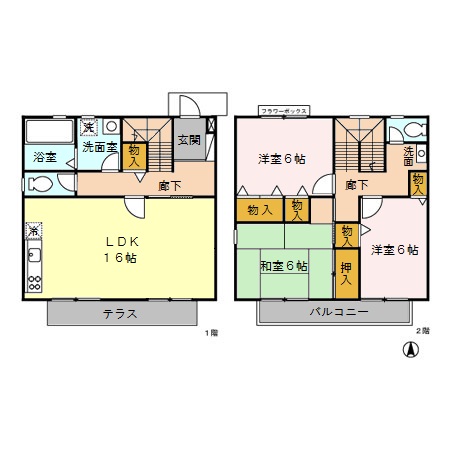 シャルムの間取り