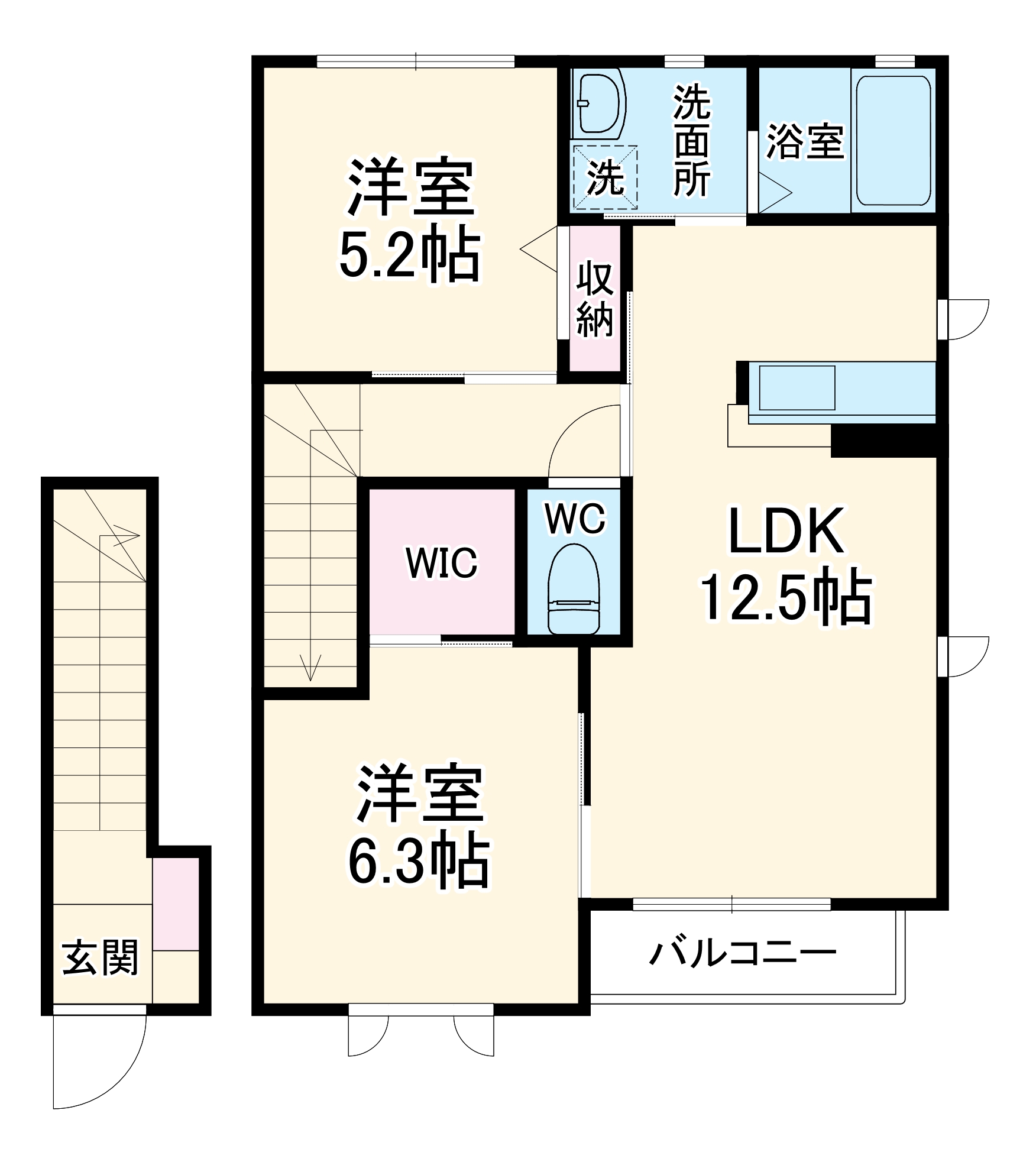 ウィスティリアCの間取り