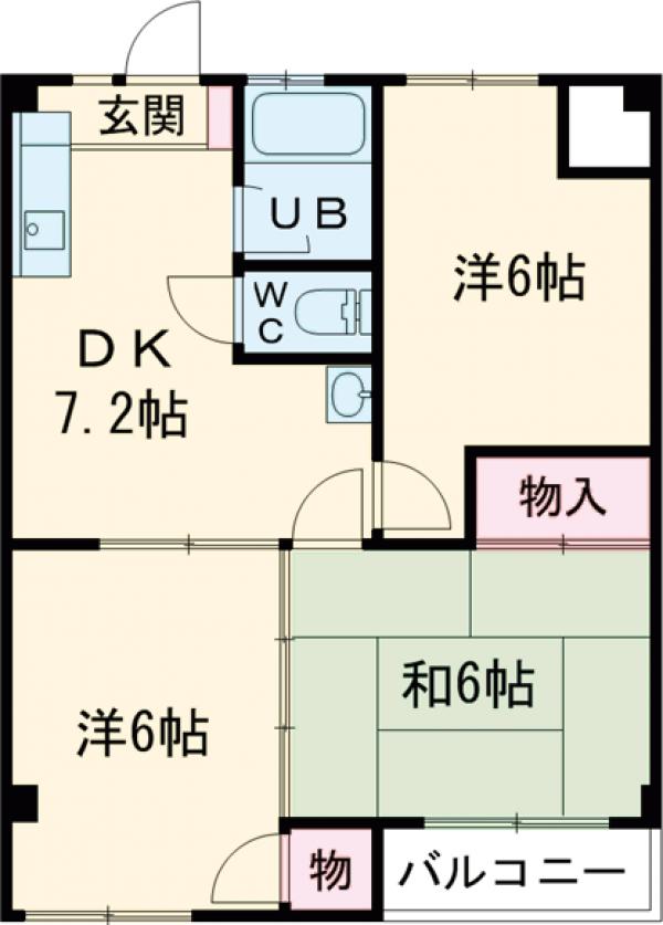 ファミーユ落合の間取り