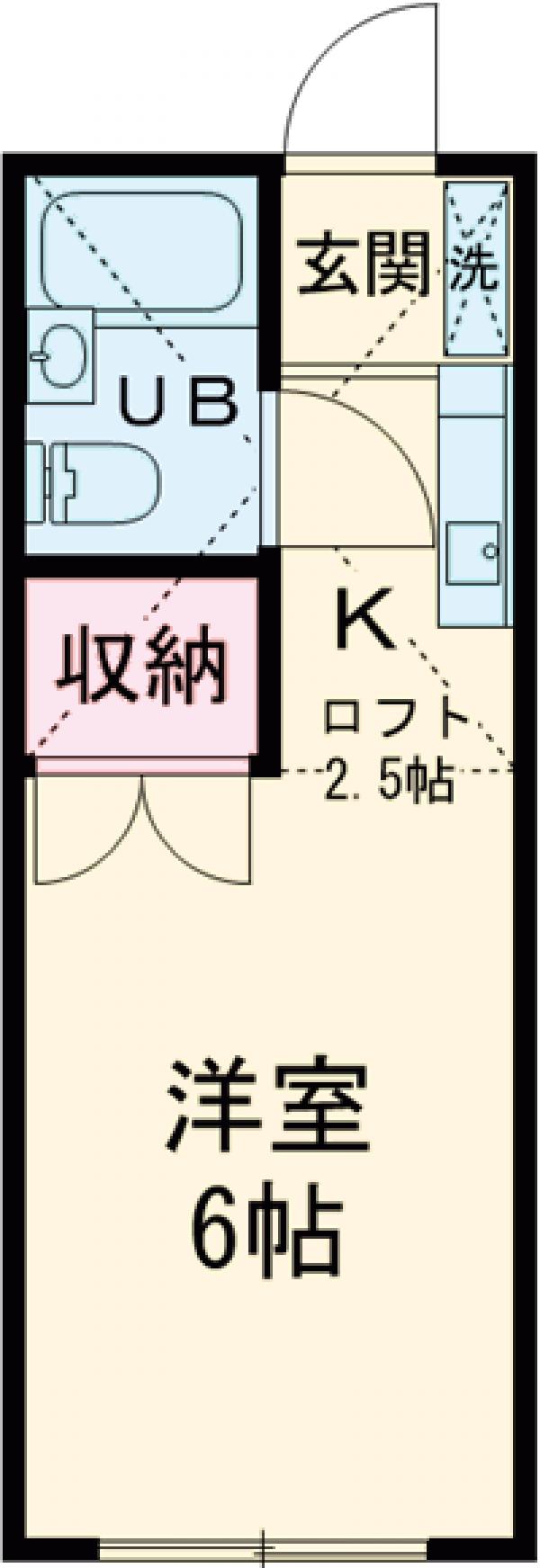 コーポホワイトBの間取り