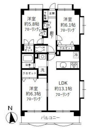 コンフォートヴィラの間取り