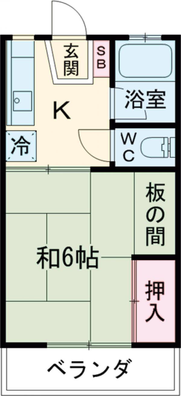 コーポ古川の間取り