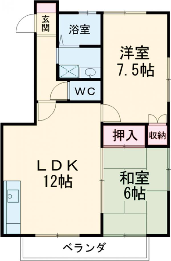 グリーンパレス市川の間取り