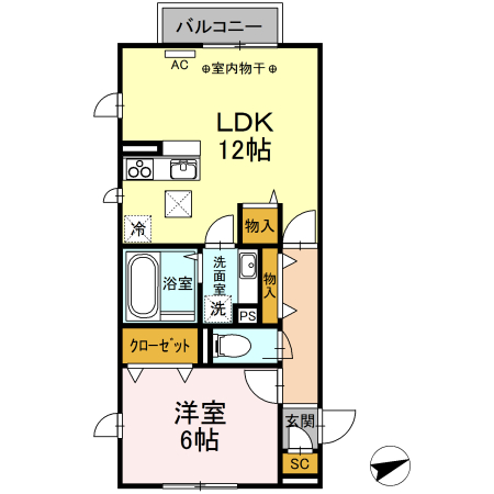 クレールライフの間取り