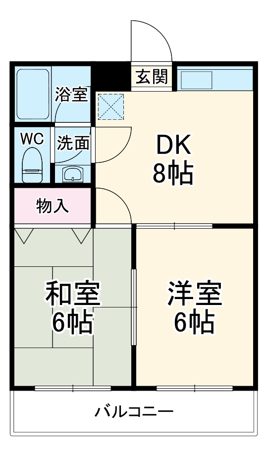 メゾン一富士の間取り