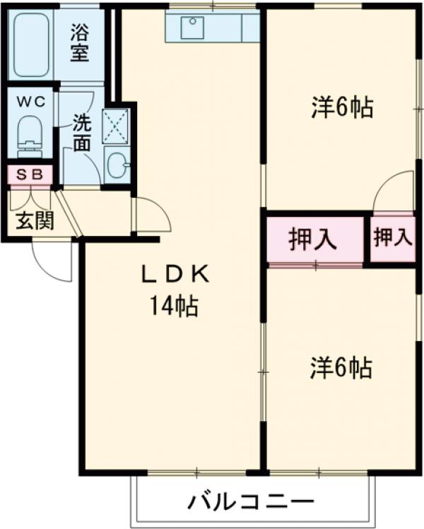 グランメールYの間取り