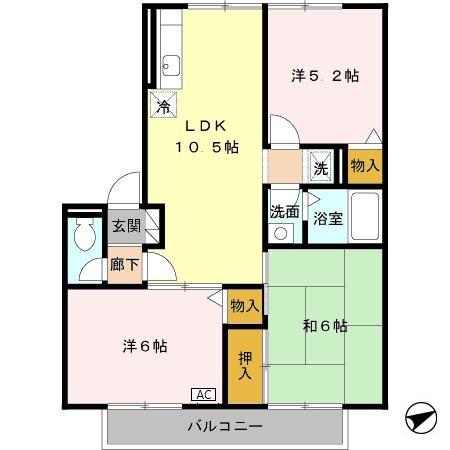 ソシア藤の間取り