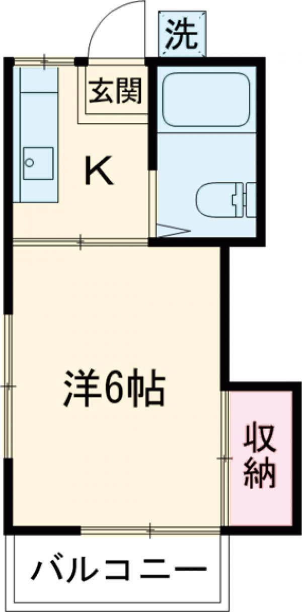 旭ヶ丘コーポの間取り