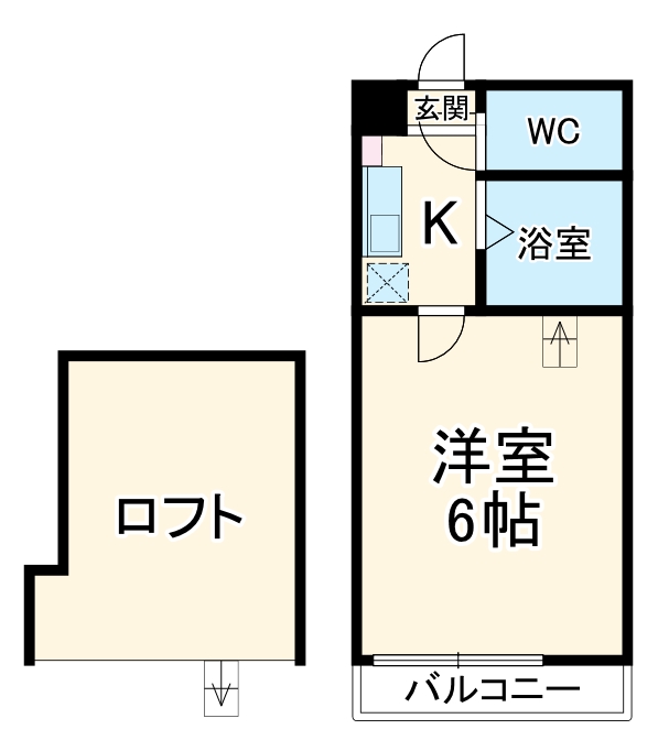 ロッシェル南台第6の間取り