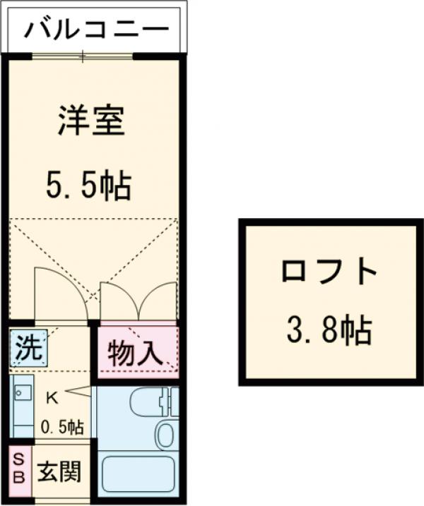 アーデル飛田給の間取り