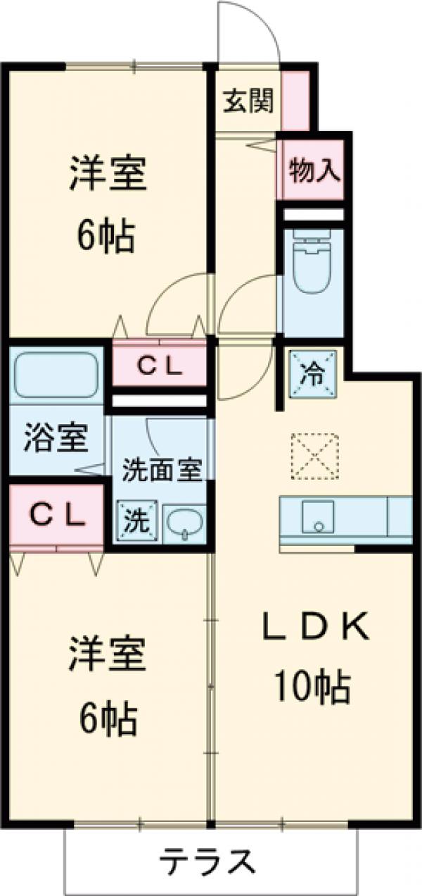 エスペランサ・102号室の間取り