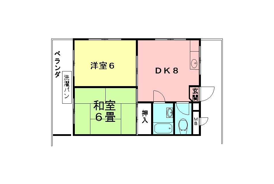 ハイツワタナベの間取り
