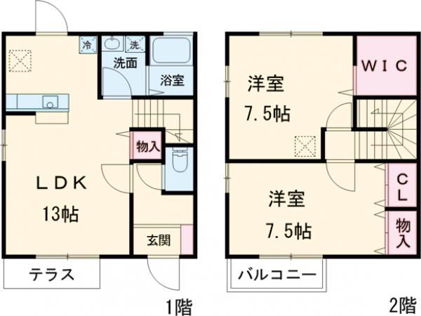 スペランツァ国立の間取り
