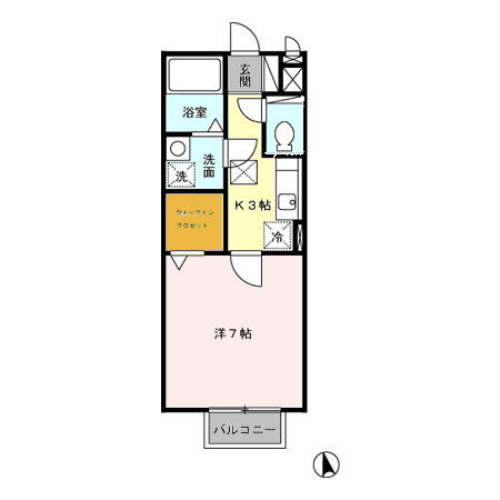 クレールの間取り