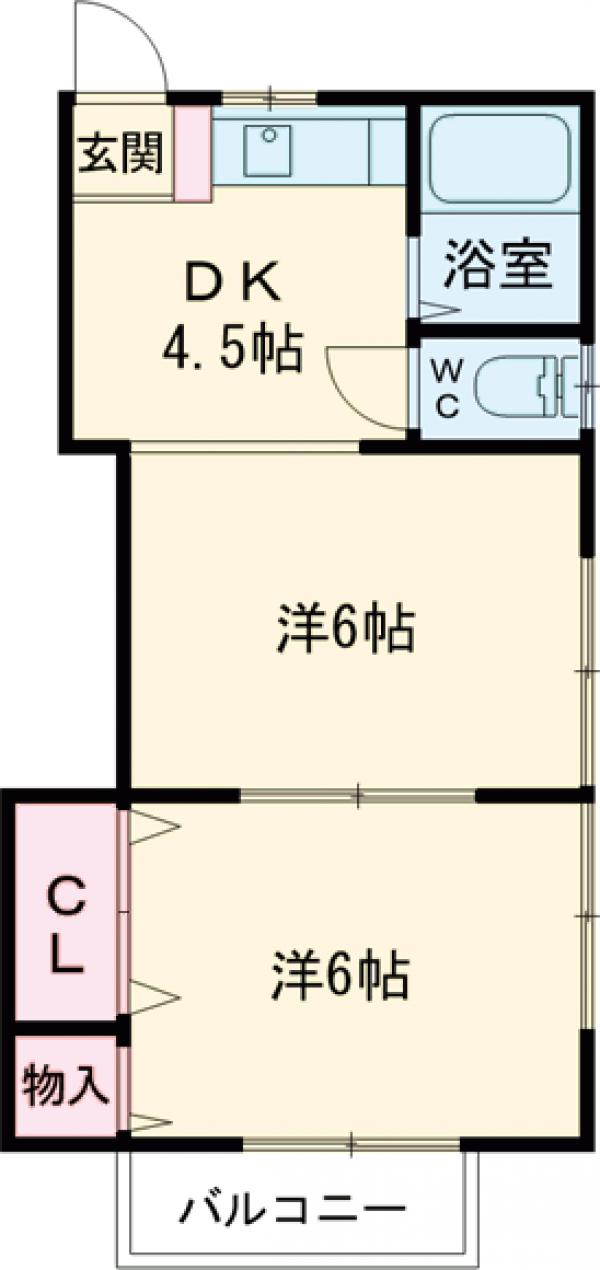 ハイツクローバーの間取り