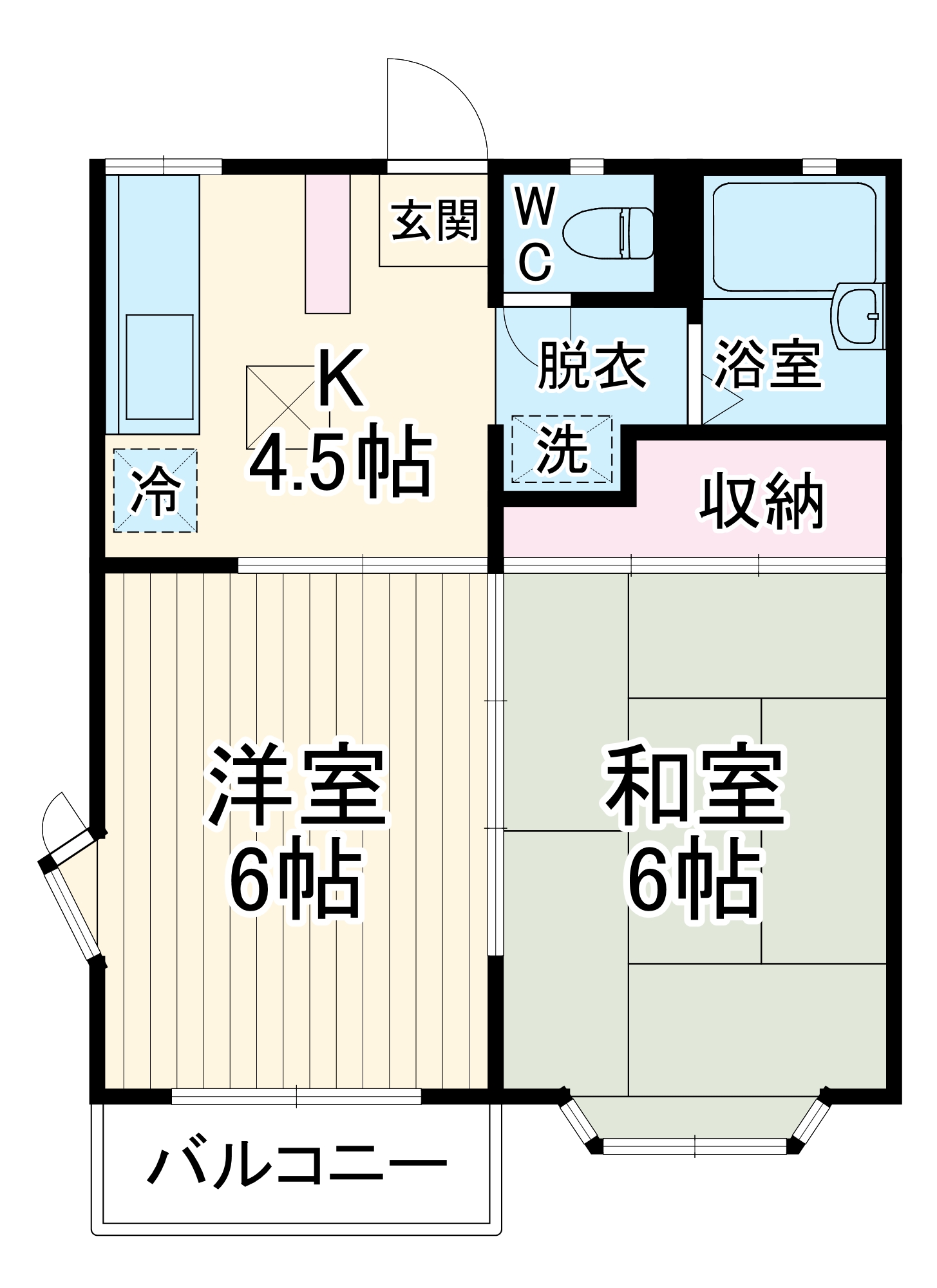 グレースコート松本の間取り