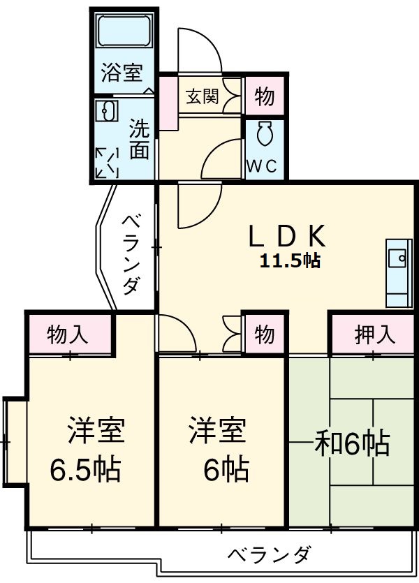 ヴァンヴェールの間取り