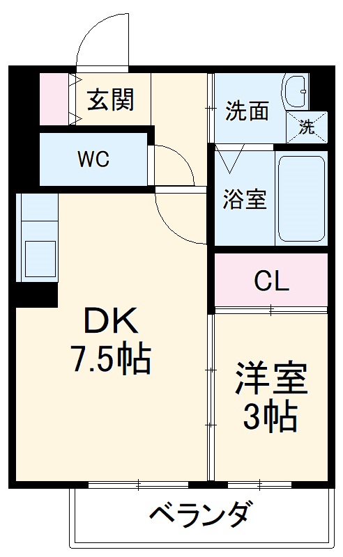 セジュール上鶴間の間取り