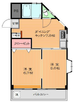 秋山ハイツの間取り