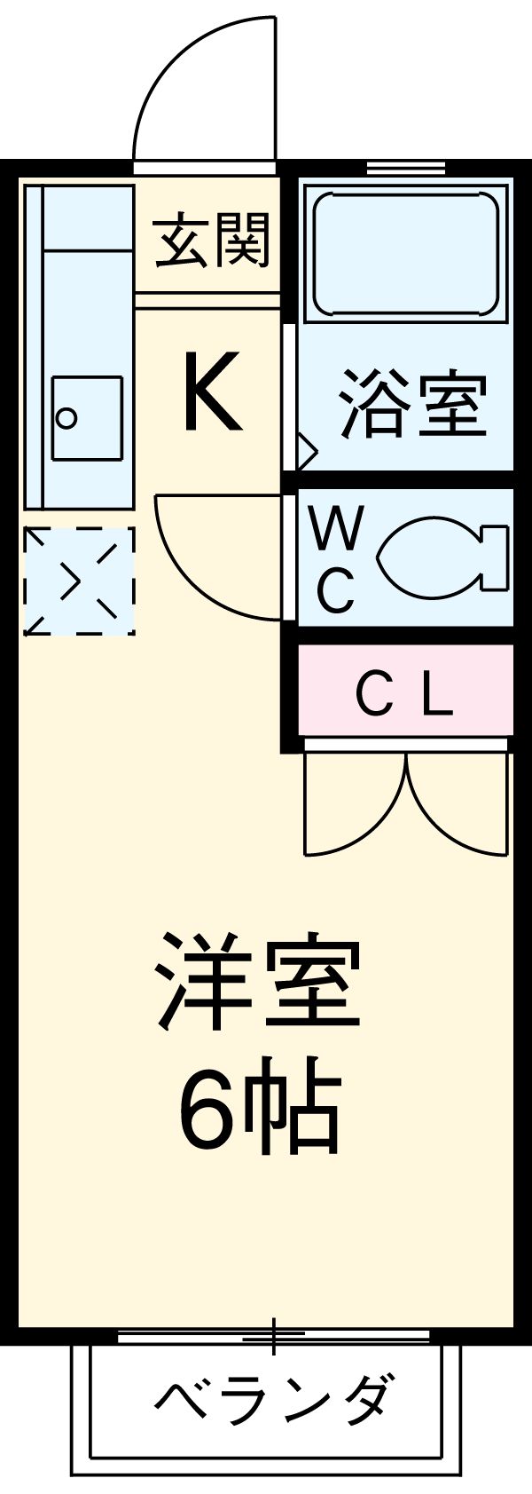 コーポなごみの間取り
