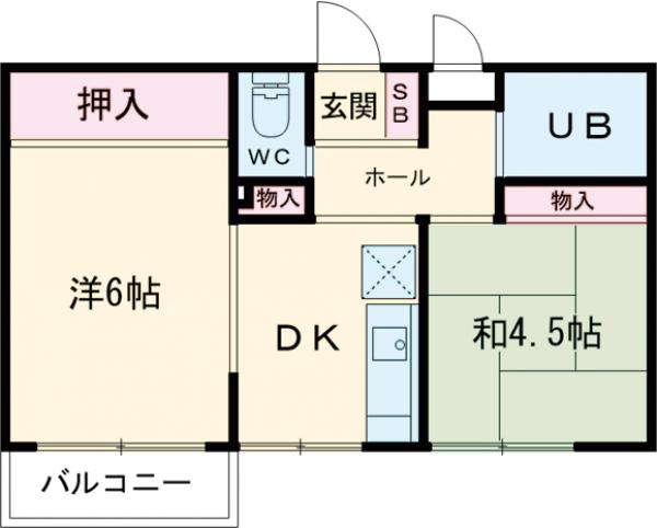 コスモスマンションの間取り