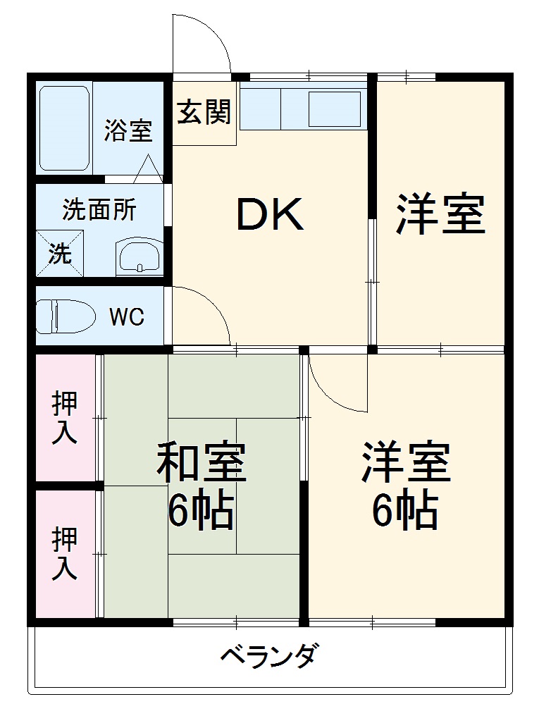 カナイハイツの間取り