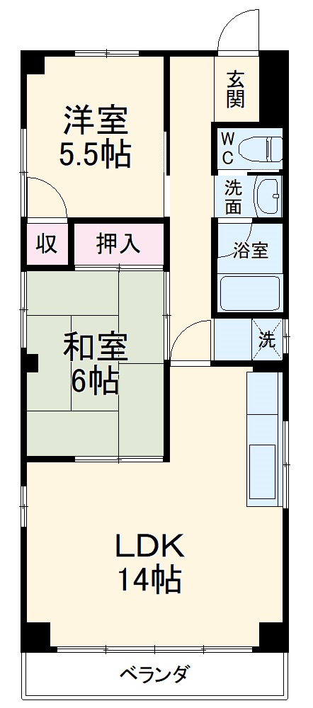 アルカディア高崎の間取り