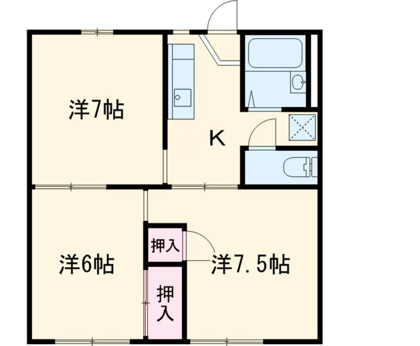 クイーンハイツCの間取り