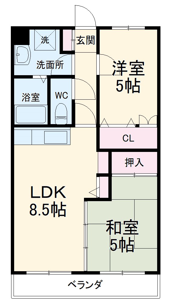 ヴィラリバーサイドの間取り