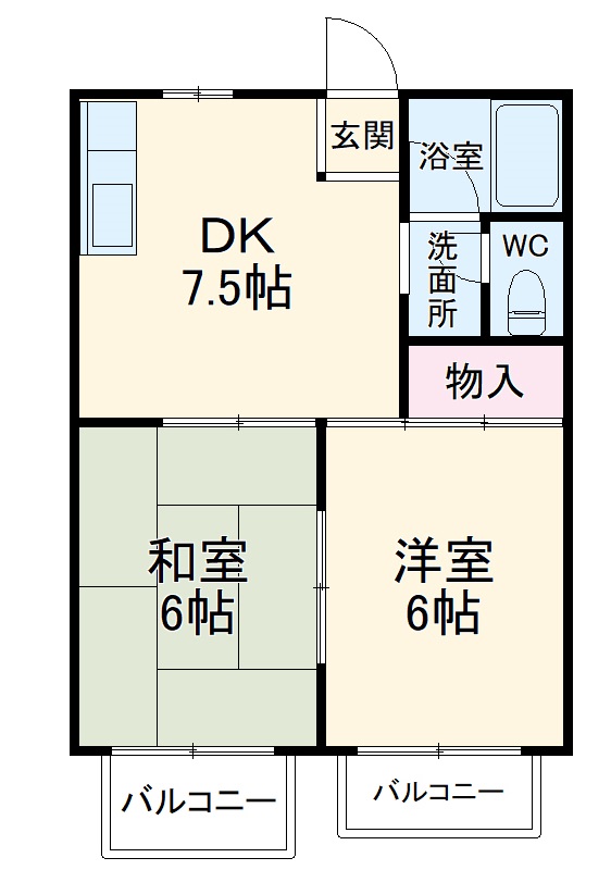 レジデンス三沢の間取り