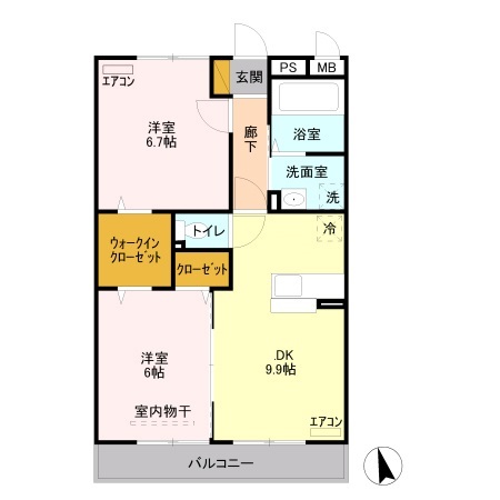 リヴァージュ参番館の間取り
