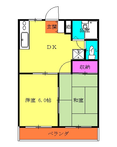 三沢ハイツの間取り