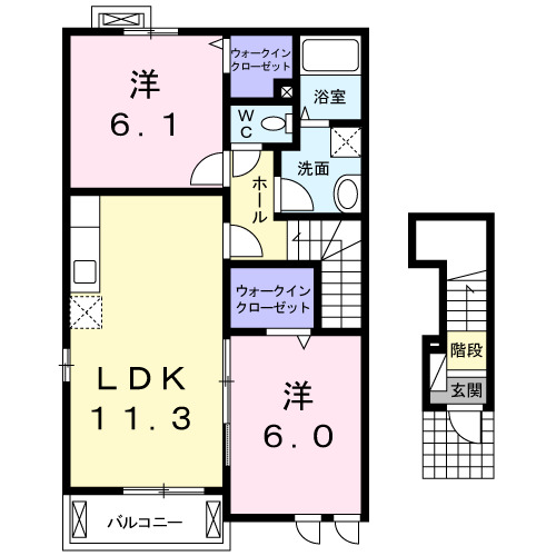 フラン カーサⅡの間取り