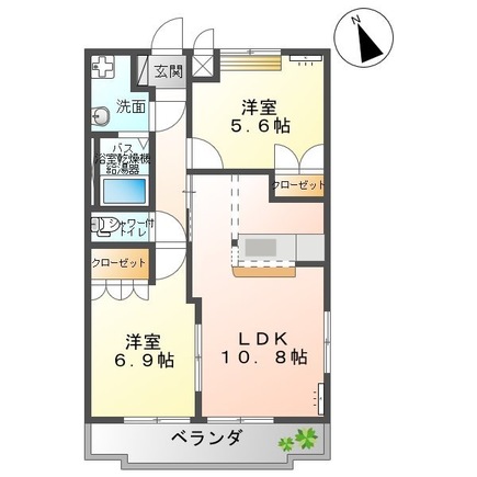 パルフェドルミナスの間取り