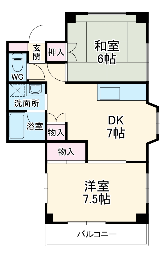 ヴィラ長谷川の間取り