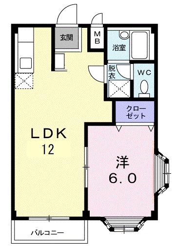 グランデール松本の間取り
