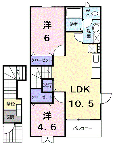 リバーハウスあいおいの間取り