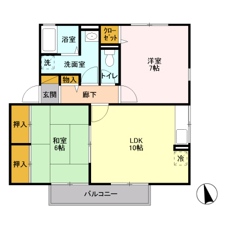 サンパティークの間取り