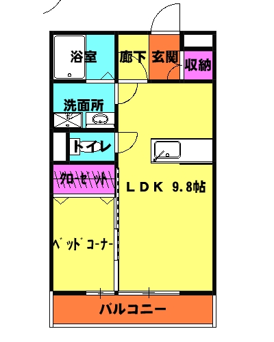 メゾン グリーンヒルの間取り