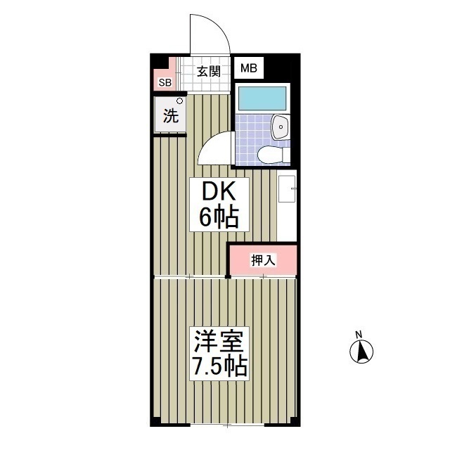 マンションタカノの間取り