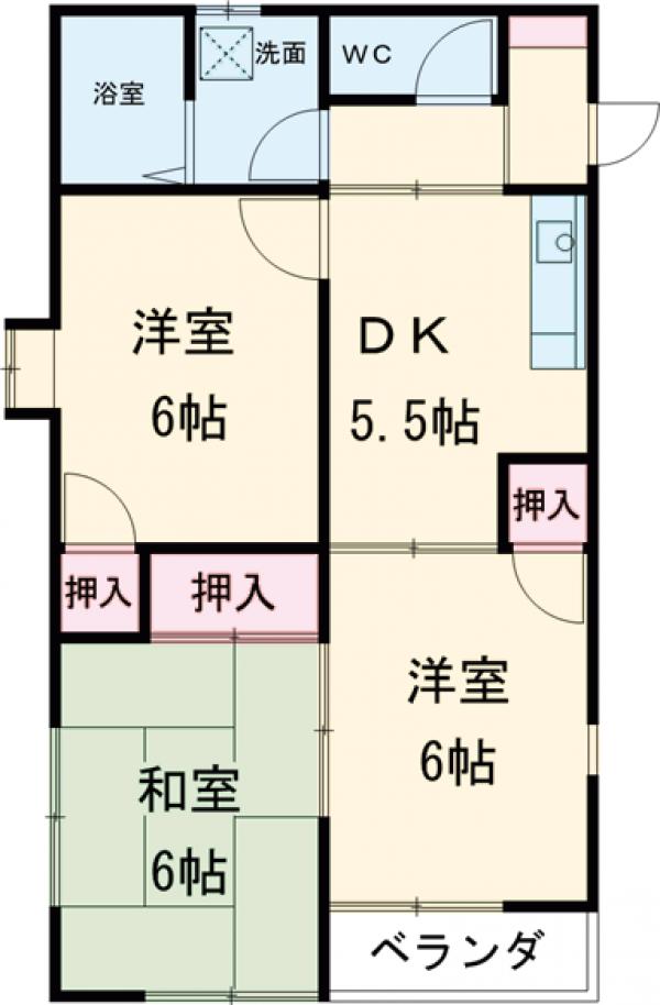 ミラハイツAの間取り