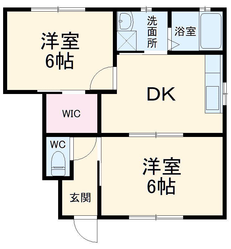 ヴィラポラールBの間取り